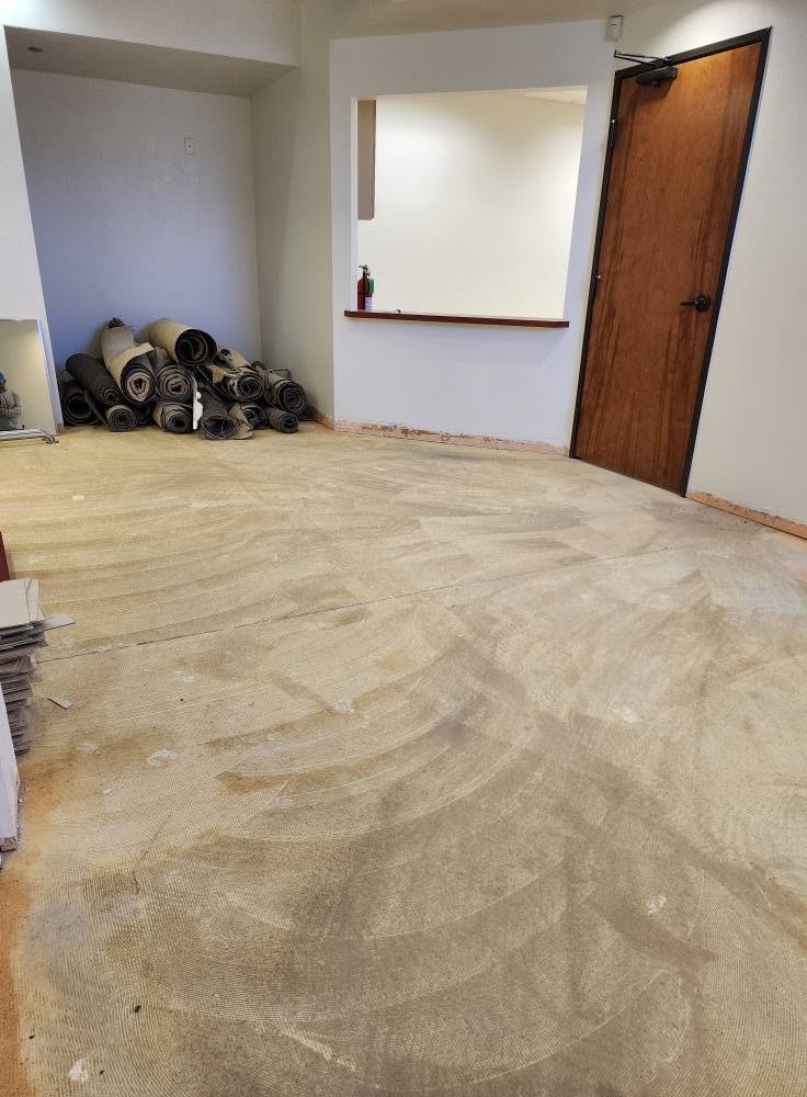 Commercial Room — LVP Gray Oak before