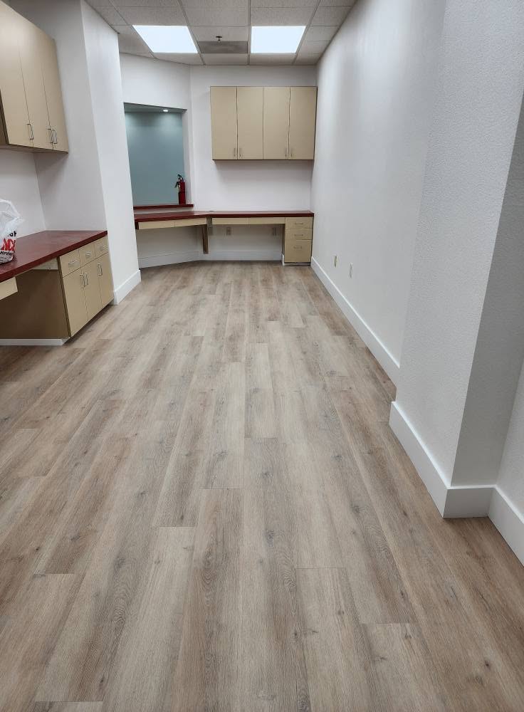 Commercial Office — LVP Installation after